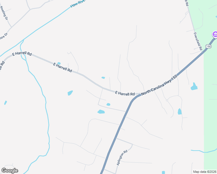 map of restaurants, bars, coffee shops, grocery stores, and more near 8134 East Harrell Road in Oak Ridge