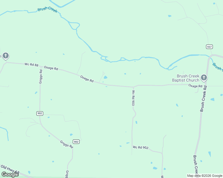 map of restaurants, bars, coffee shops, grocery stores, and more near 14321 Osage Creek Road in Springdale