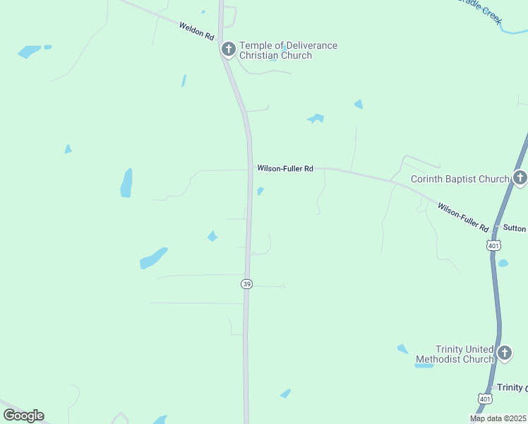 map of restaurants, bars, coffee shops, grocery stores, and more near 75 Joyful Lane in Louisburg