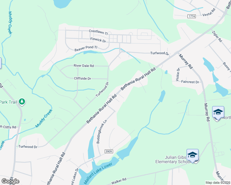 map of restaurants, bars, coffee shops, grocery stores, and more near 2290 Harvest Stone Lane in Winston-Salem