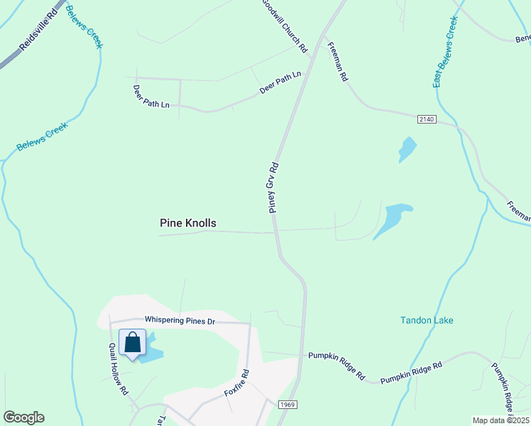 map of restaurants, bars, coffee shops, grocery stores, and more near 2817 Piney Grove Road in Kernersville