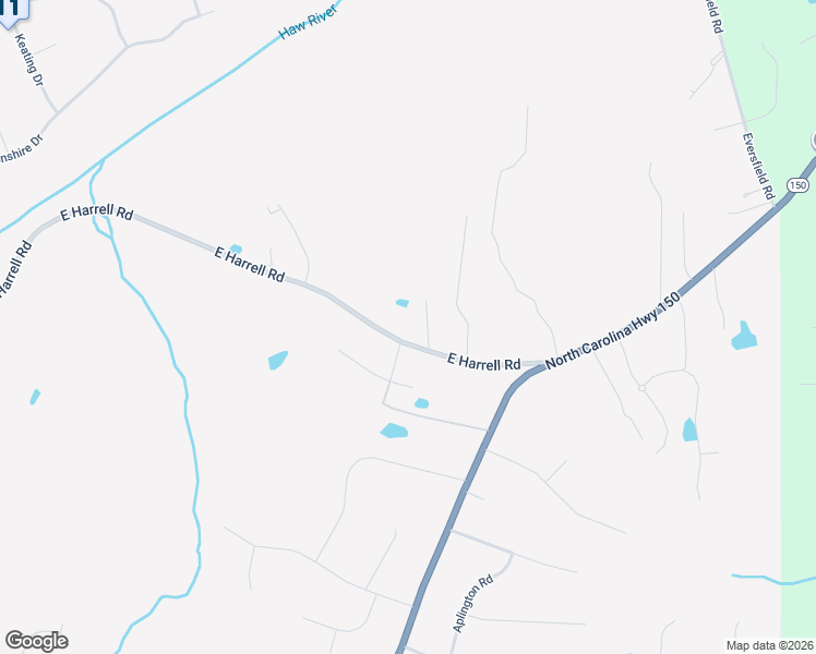 map of restaurants, bars, coffee shops, grocery stores, and more near 8134 East Harrell Road in Oak Ridge