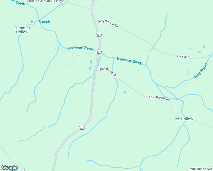 map of restaurants, bars, coffee shops, grocery stores, and more near 6955 Tom Brown Road in McEwen