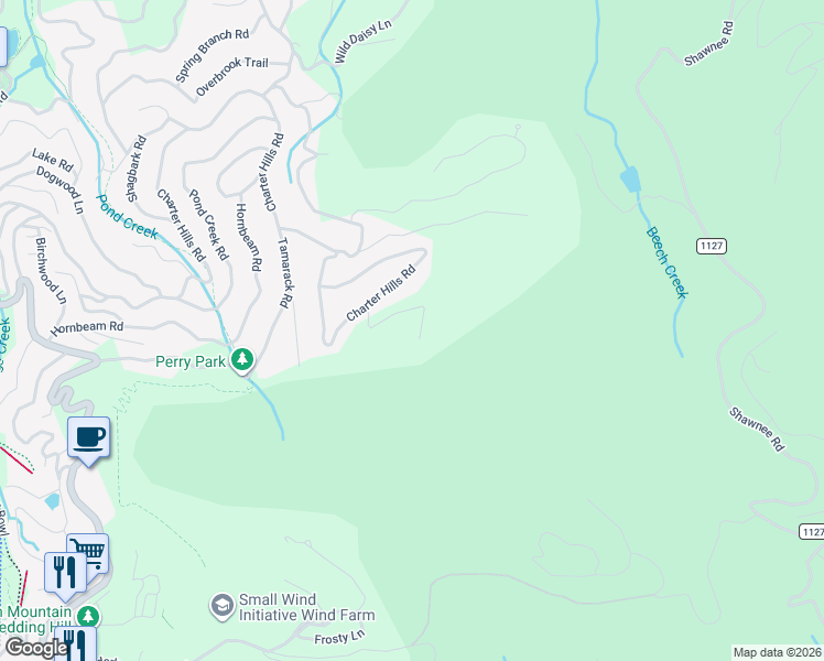 map of restaurants, bars, coffee shops, grocery stores, and more near 200 Summit Lodge in Beech Mountain
