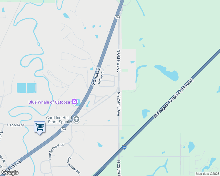 map of restaurants, bars, coffee shops, grocery stores, and more near 962 River Crossing in Catoosa