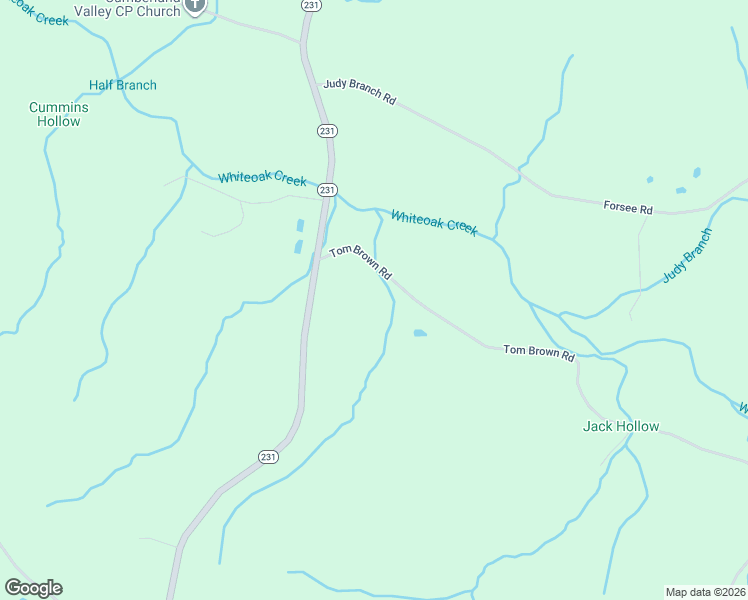 map of restaurants, bars, coffee shops, grocery stores, and more near 6955 Tom Brown Road in McEwen