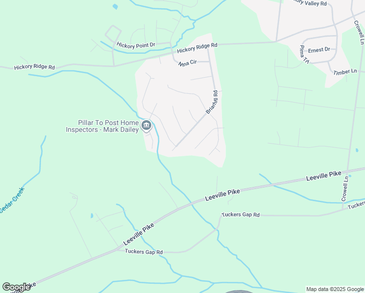 map of restaurants, bars, coffee shops, grocery stores, and more near 622 Briarhill Road in Lebanon