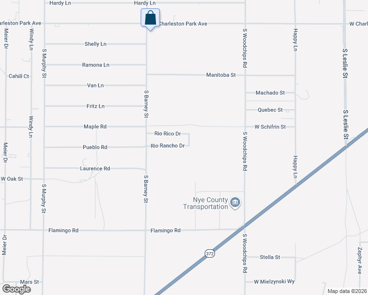 map of restaurants, bars, coffee shops, grocery stores, and more near 2791 Rio Rancho Drive in Pahrump