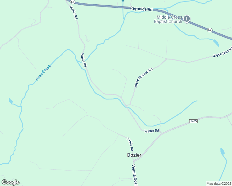 map of restaurants, bars, coffee shops, grocery stores, and more near 5397 Waller Road in Pfafftown