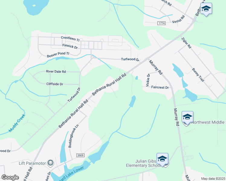 map of restaurants, bars, coffee shops, grocery stores, and more near Koger Lane in Winston-Salem