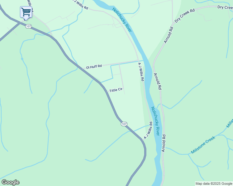 map of restaurants, bars, coffee shops, grocery stores, and more near 118 Tittle Circle in Jonesborough