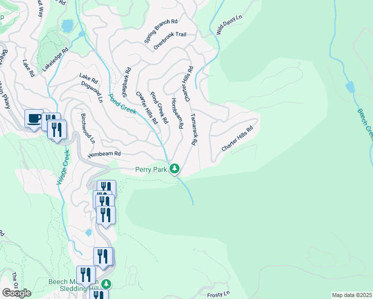 map of restaurants, bars, coffee shops, grocery stores, and more near 100 Sugar Maple Lane in Beech Mountain