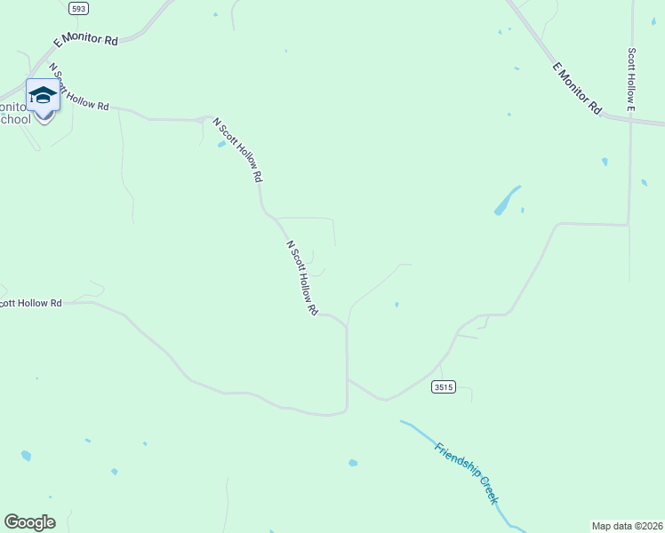 map of restaurants, bars, coffee shops, grocery stores, and more near 1293 North Scott Hollow Road in Springdale