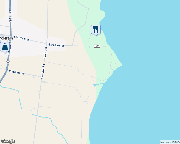 map of restaurants, bars, coffee shops, grocery stores, and more near 201 Lazy Hill Drive in Colerain