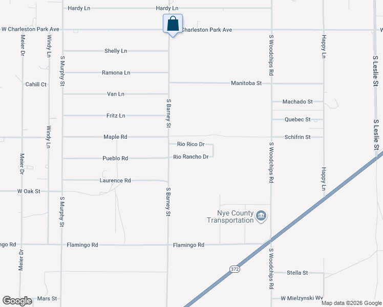 map of restaurants, bars, coffee shops, grocery stores, and more near 2870 Rio Rancho Drive in Pahrump