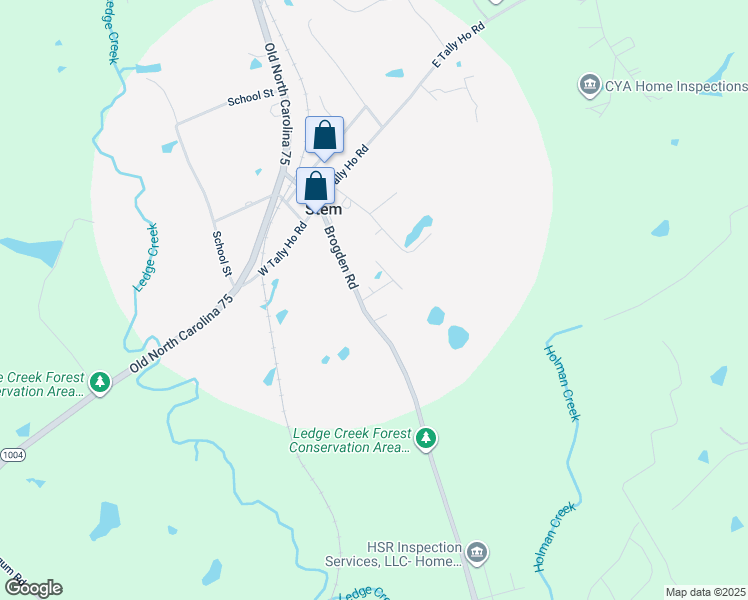 map of restaurants, bars, coffee shops, grocery stores, and more near 102 Alpine Way in Stem