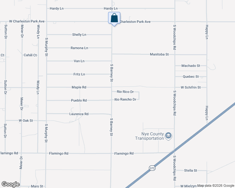 map of restaurants, bars, coffee shops, grocery stores, and more near 2951 Rio Rico Drive in Pahrump