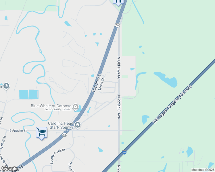 map of restaurants, bars, coffee shops, grocery stores, and more near 949 Pebble Brook in Catoosa