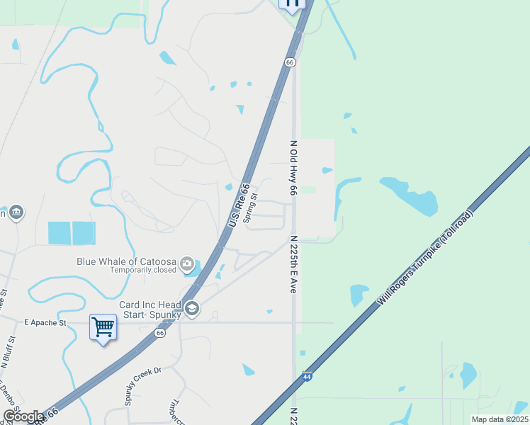 map of restaurants, bars, coffee shops, grocery stores, and more near 947 Pebble Brook in Catoosa
