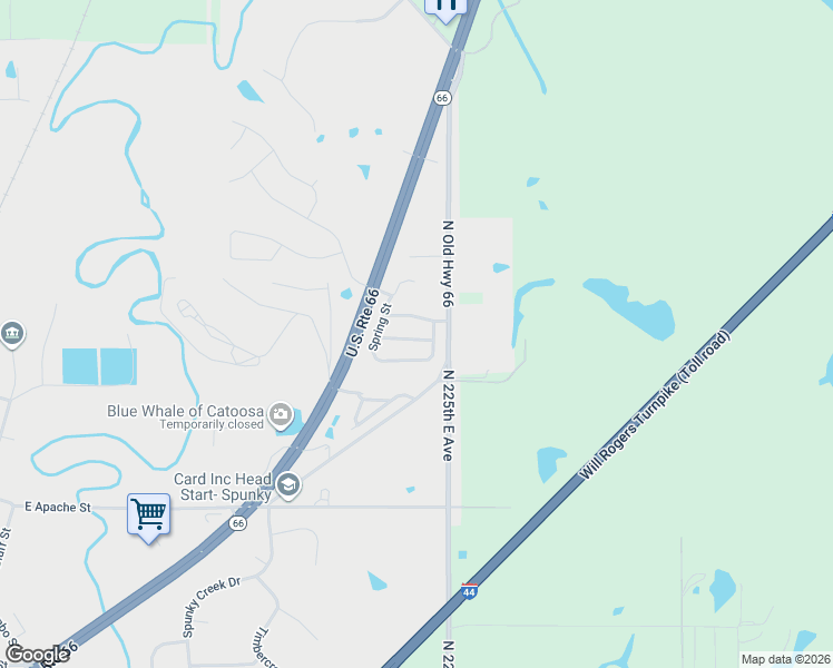 map of restaurants, bars, coffee shops, grocery stores, and more near 975 Pebble Brook in Catoosa
