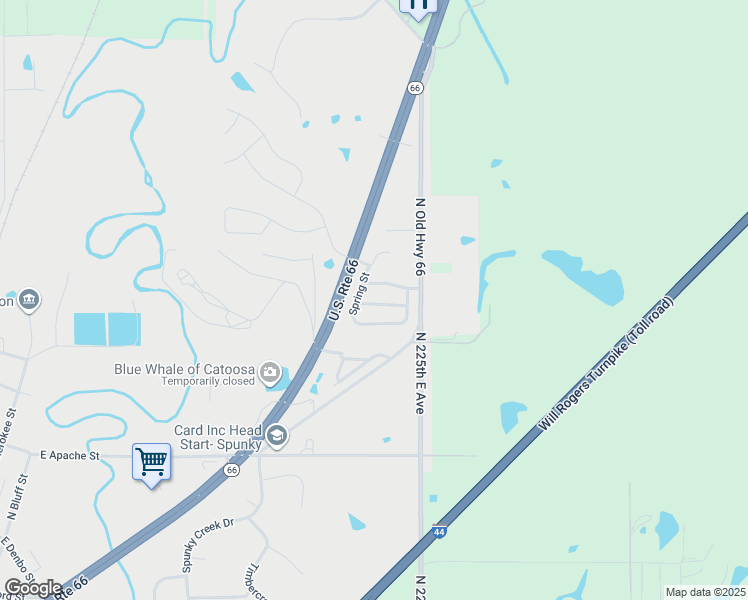 map of restaurants, bars, coffee shops, grocery stores, and more near 939 Pebble Brook in Catoosa