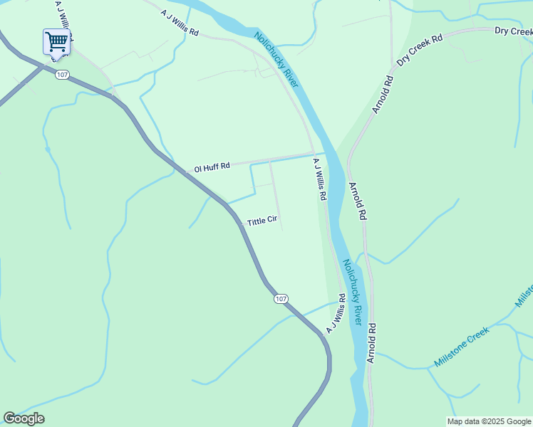 map of restaurants, bars, coffee shops, grocery stores, and more near 118 Tittle Circle in Jonesborough