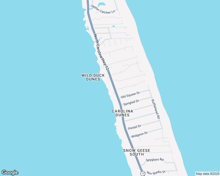 map of restaurants, bars, coffee shops, grocery stores, and more near 1388 Duck Road in Kitty Hawk