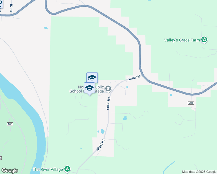 map of restaurants, bars, coffee shops, grocery stores, and more near Mildred Simpson Drive in Norfork