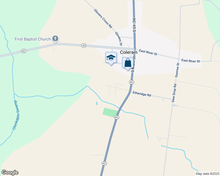 map of restaurants, bars, coffee shops, grocery stores, and more near 101 Wynn Road in Colerain