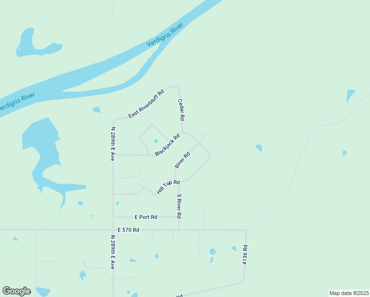 map of restaurants, bars, coffee shops, grocery stores, and more near 28740 South River Road in Catoosa