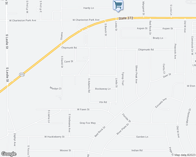 map of restaurants, bars, coffee shops, grocery stores, and more near 1171 Dutch Ford Street in Pahrump