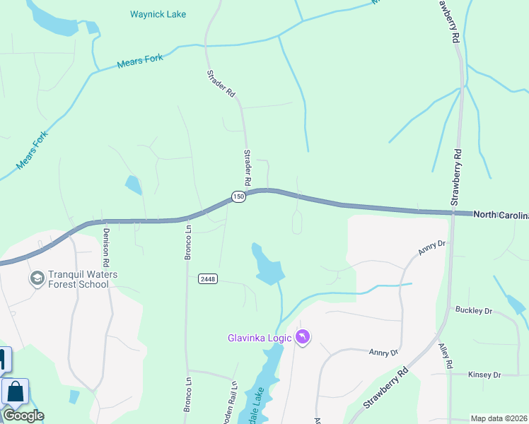 map of restaurants, bars, coffee shops, grocery stores, and more near 4101 Strader Court in Summerfield