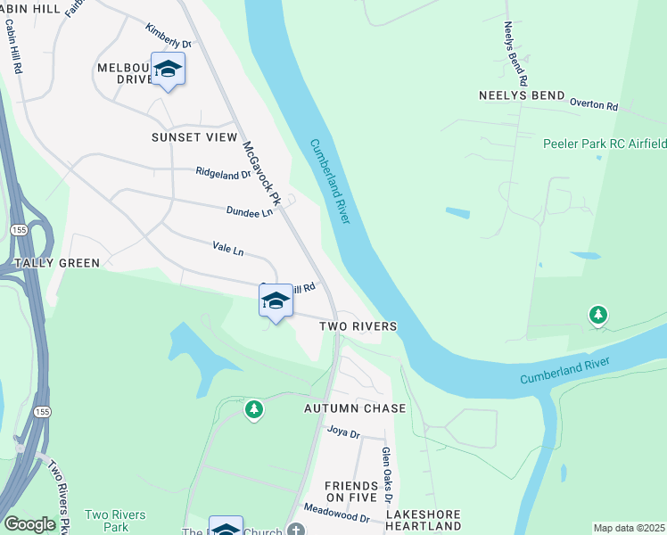 map of restaurants, bars, coffee shops, grocery stores, and more near 2990 McGavock Pike in Nashville