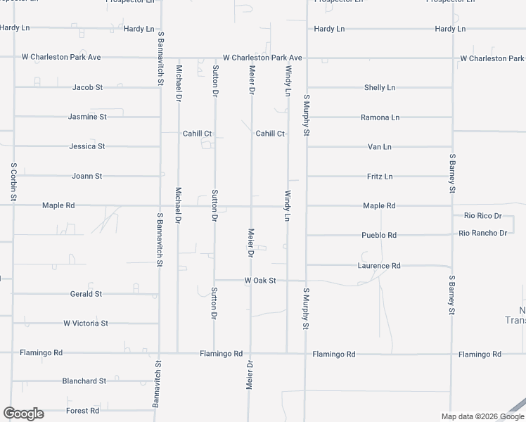 map of restaurants, bars, coffee shops, grocery stores, and more near 1501 Meier Drive in Pahrump