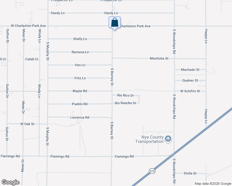 map of restaurants, bars, coffee shops, grocery stores, and more near 2970 Rio Rico Drive in Pahrump