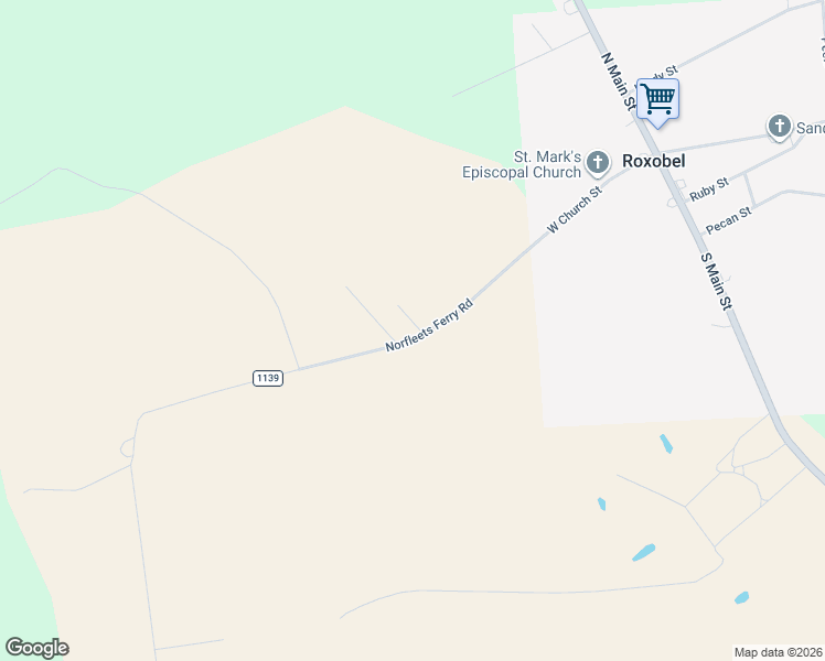 map of restaurants, bars, coffee shops, grocery stores, and more near 156 Norfleets Ferry Road in Roxobel