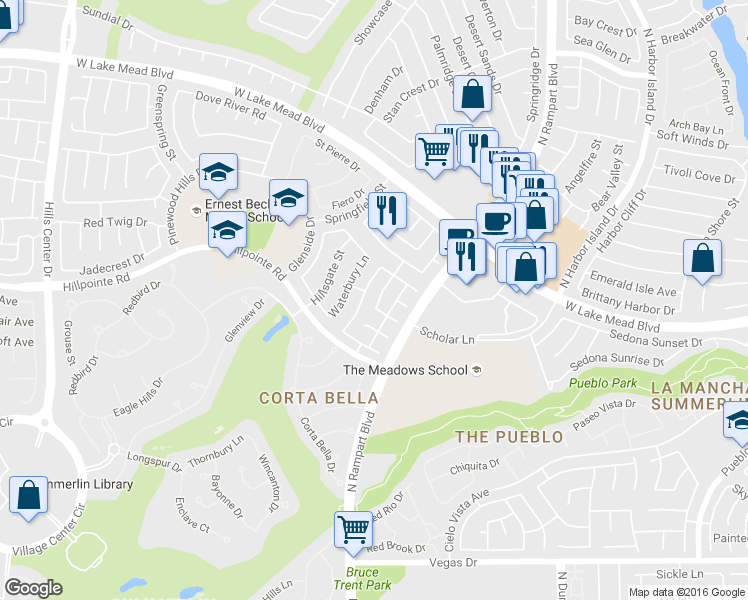 map of restaurants, bars, coffee shops, grocery stores, and more near 2009 Paradise Peak Drive in Las Vegas