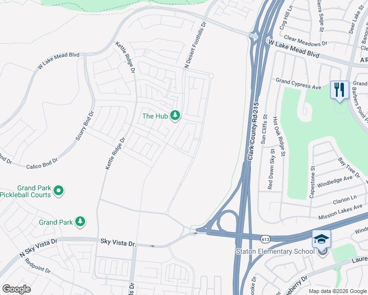 map of restaurants, bars, coffee shops, grocery stores, and more near 1452 Melodic Lark Drive in Las Vegas