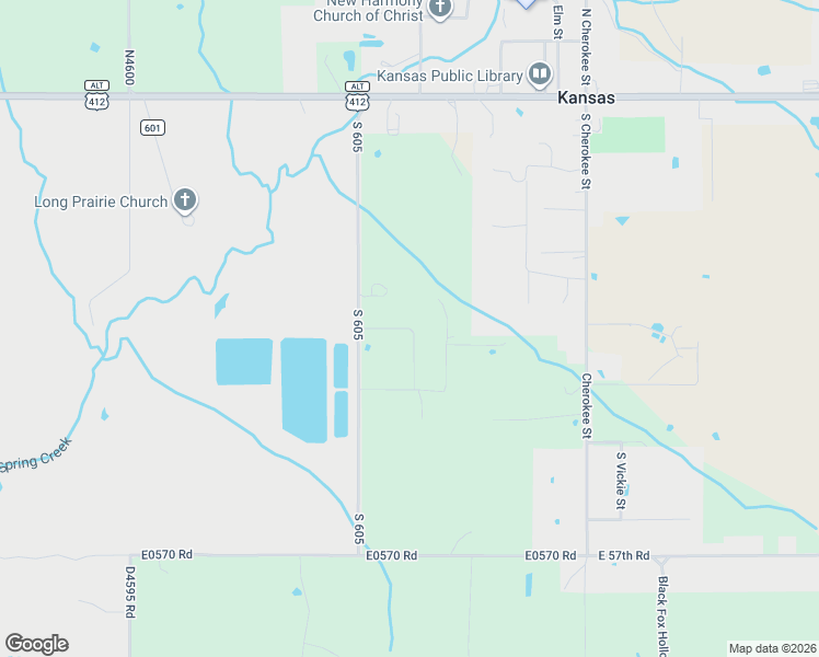 map of restaurants, bars, coffee shops, grocery stores, and more near East 565 Road in Kansas