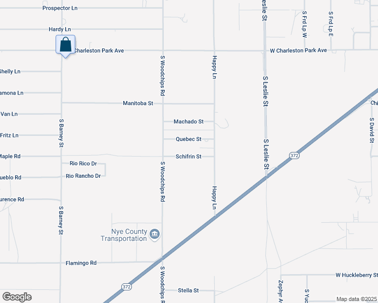 map of restaurants, bars, coffee shops, grocery stores, and more near 2370 Schifrin Street in Pahrump