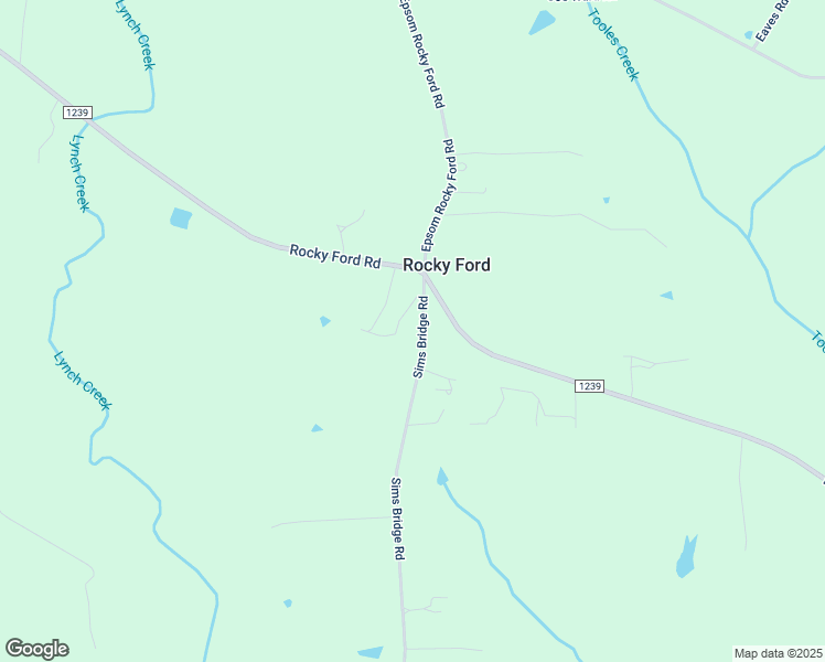 map of restaurants, bars, coffee shops, grocery stores, and more near Epsom Rocky Ford Road in Louisburg