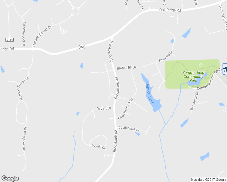 map of restaurants, bars, coffee shops, grocery stores, and more near 7100 Henson Farm Way in Summerfield