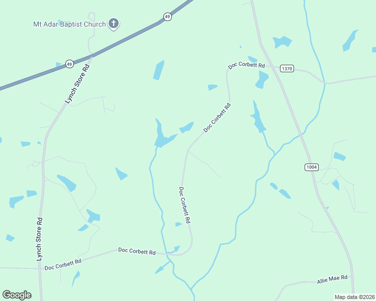 map of restaurants, bars, coffee shops, grocery stores, and more near 6298 Doc Corbett Road in Cedar Grove