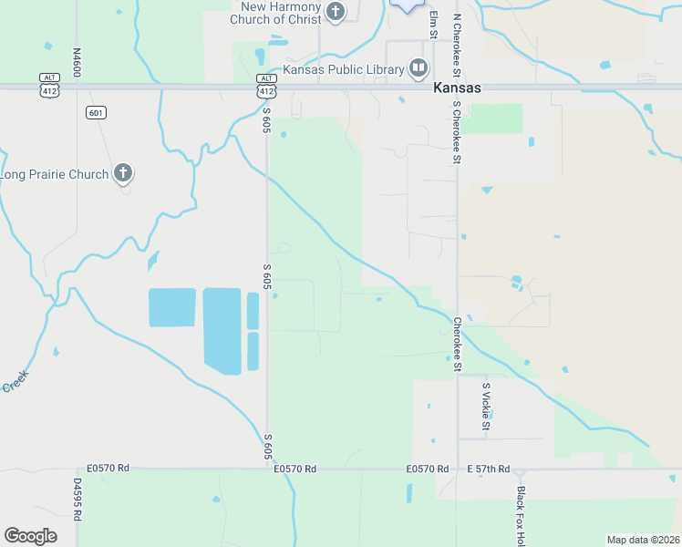 map of restaurants, bars, coffee shops, grocery stores, and more near East 565 Road in Kansas