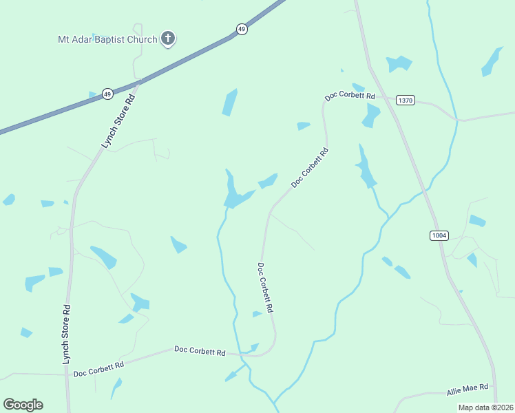 map of restaurants, bars, coffee shops, grocery stores, and more near 6298 Doc Corbett Road in Cedar Grove
