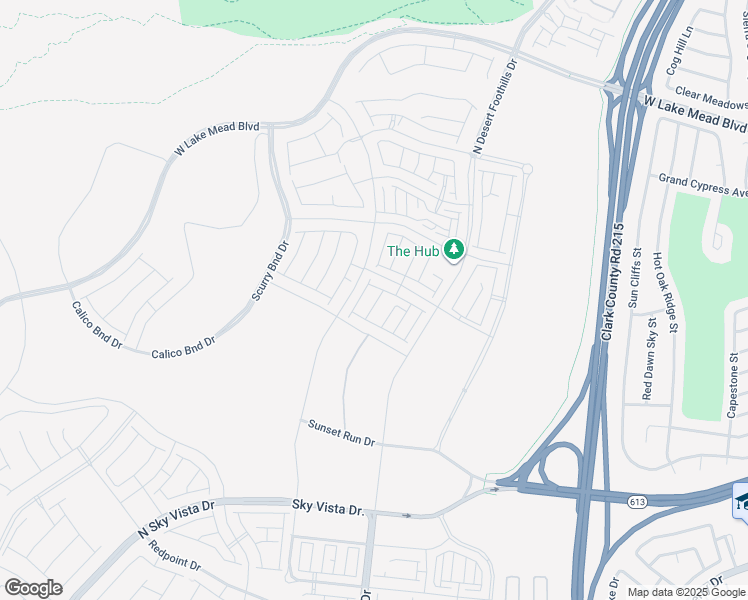 map of restaurants, bars, coffee shops, grocery stores, and more near Bat Hawk Street in Las Vegas