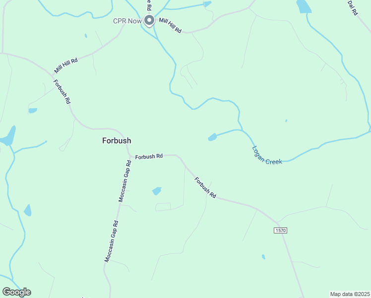 map of restaurants, bars, coffee shops, grocery stores, and more near 4412 Forbush Road in East Bend