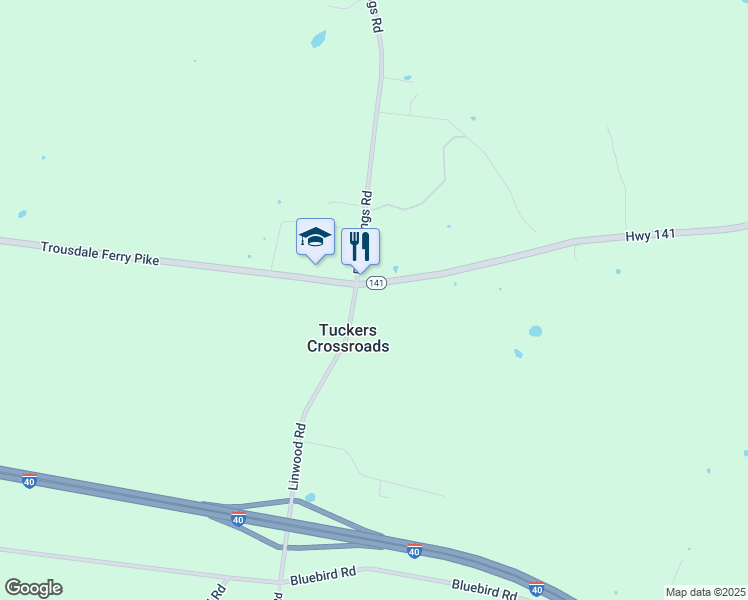 map of restaurants, bars, coffee shops, grocery stores, and more near 7860 Linwood Road in Lebanon
