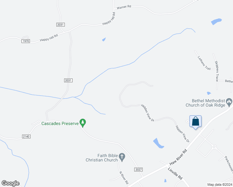 map of restaurants, bars, coffee shops, grocery stores, and more near 7365 Hidden View Drive in Oak Ridge