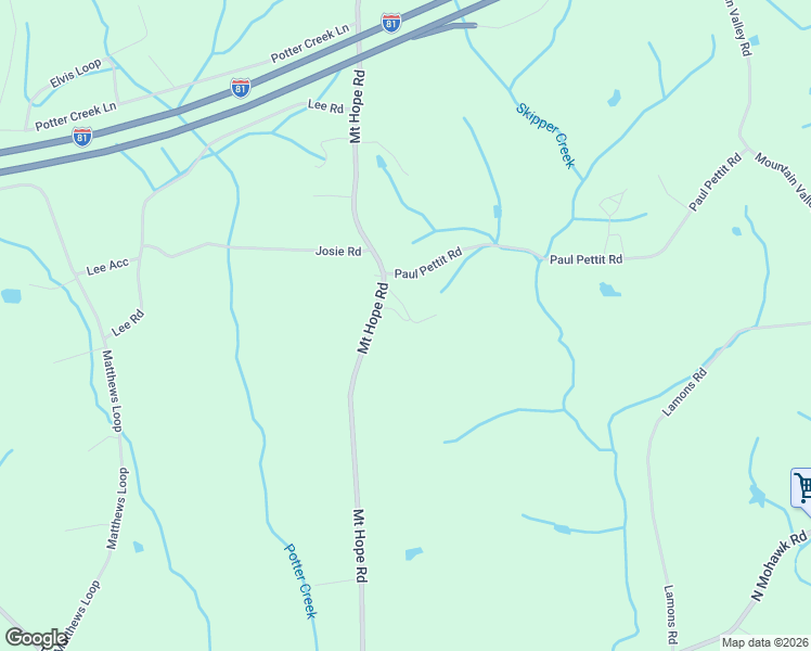 map of restaurants, bars, coffee shops, grocery stores, and more near 1550 Mount Hope Road in Mohawk